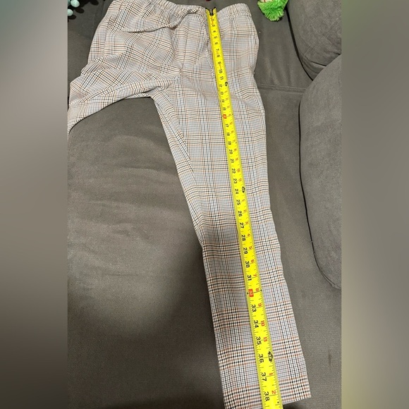 H&M | Pull on drawstring plaid trousers - Size small - Picture 11 of 11